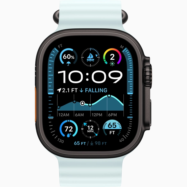 Чехол Silicone Case для Silicone Case для Apple Watch Ultra 2 черный (Satin Black)