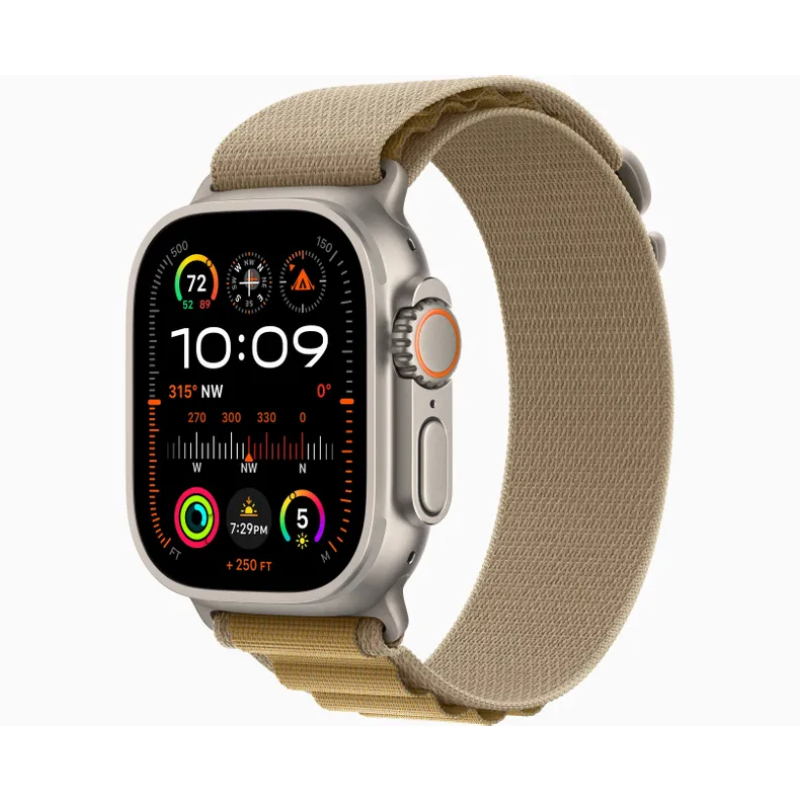 Чехол Apple Silicone Case для Apple Silicone Case для Apple Watch Ultra 2 Natural (2024) 49 mm серый титан (Natural)